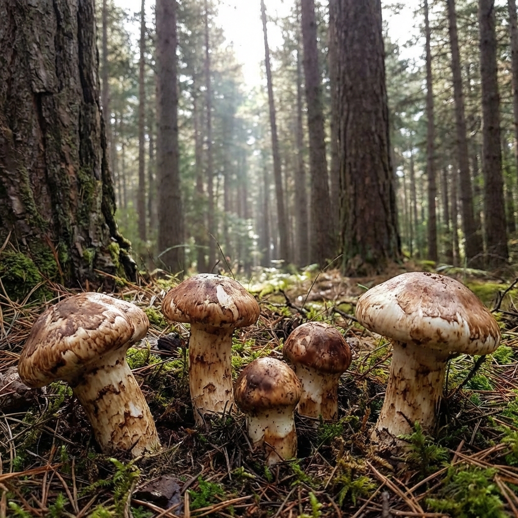 송이버섯 illustration